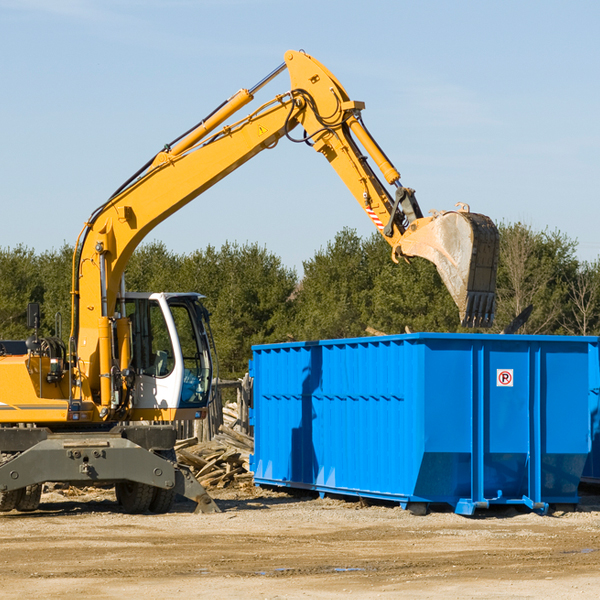 are there any restrictions on where a residential dumpster can be placed in Leroy Indiana